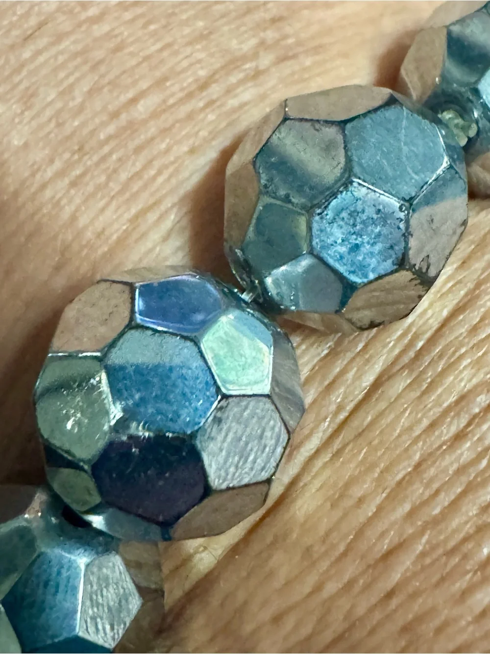 Faceted Silver Bead Stretch Bracelets - Women Jewelry